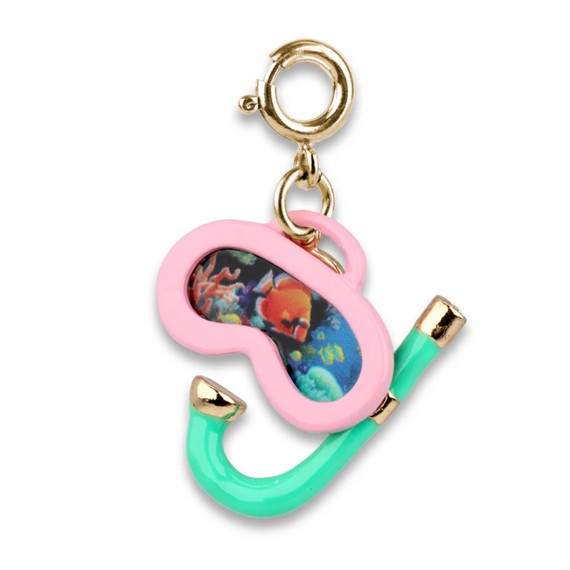 CHARM IT! GOLD REBEL GIRLS SNORKEL CHARM