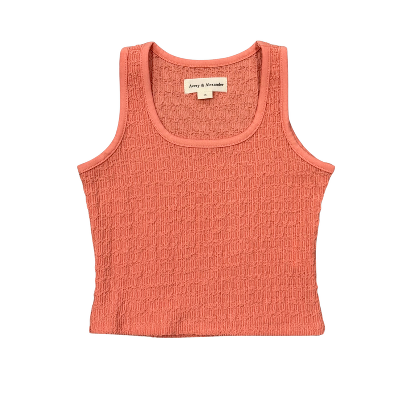 AVERY & ALEXANDER TEXTURED SQUARE NECK TANK