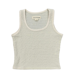 AVERY & ALEXANDER TEXTURED SQUARE NECK TANK