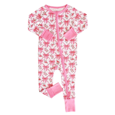 CADEN LANE BOW BESTIES CONVERTIBLE ZIP ROMPER
