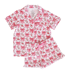CADEN LANE BOW BESTIES SHORT LOUNGE SET