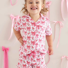 CADEN LANE BOW BESTIES SHORT LOUNGE SET