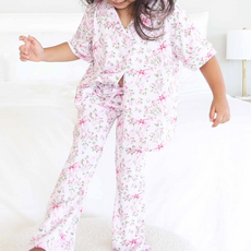 CADEN LANE BOWS IN BLOOM FLARE LOUNGE SET