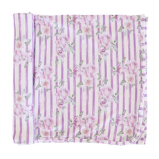 CADEN LANE LILA'S LILACS BAMBOO WAFFLE OVERSIZED SWADDLE BLANKET