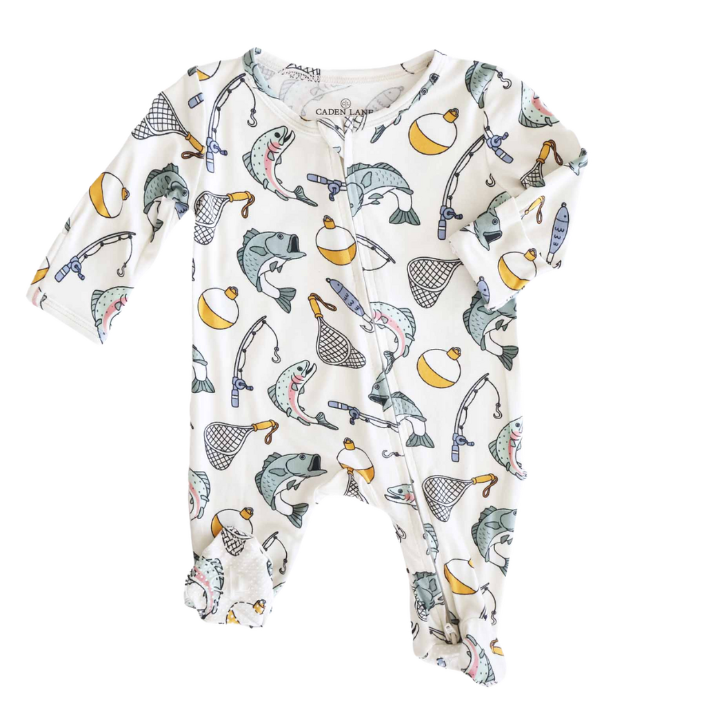 CADEN LANE CATCH OF THE DAY ZIPPER FOOTIE