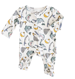 CADEN LANE CATCH OF THE DAY ZIPPER FOOTIE