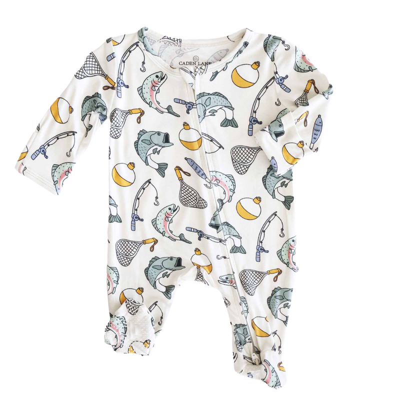 CADEN LANE CATCH OF THE DAY ZIPPER FOOTIE