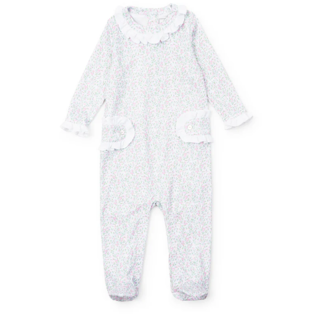Lila + Hayes LUCY GIRL'S ROMPER-GARDEN SOIREE