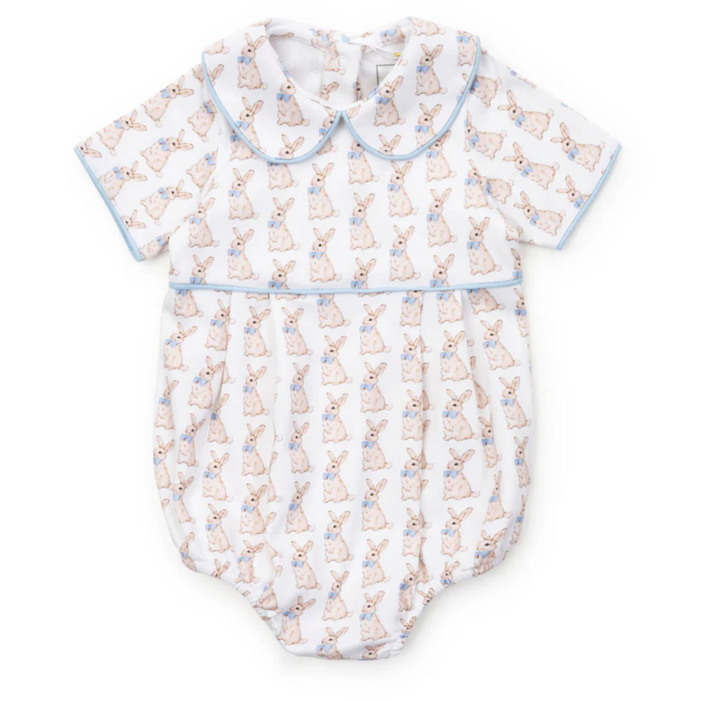 Lila + Hayes PALMER BOY'S BUBBLE-EASTER BUNNIES BLUE