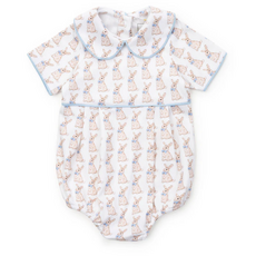 Lila + Hayes PALMER BOY'S BUBBLE-EASTER BUNNIES BLUE