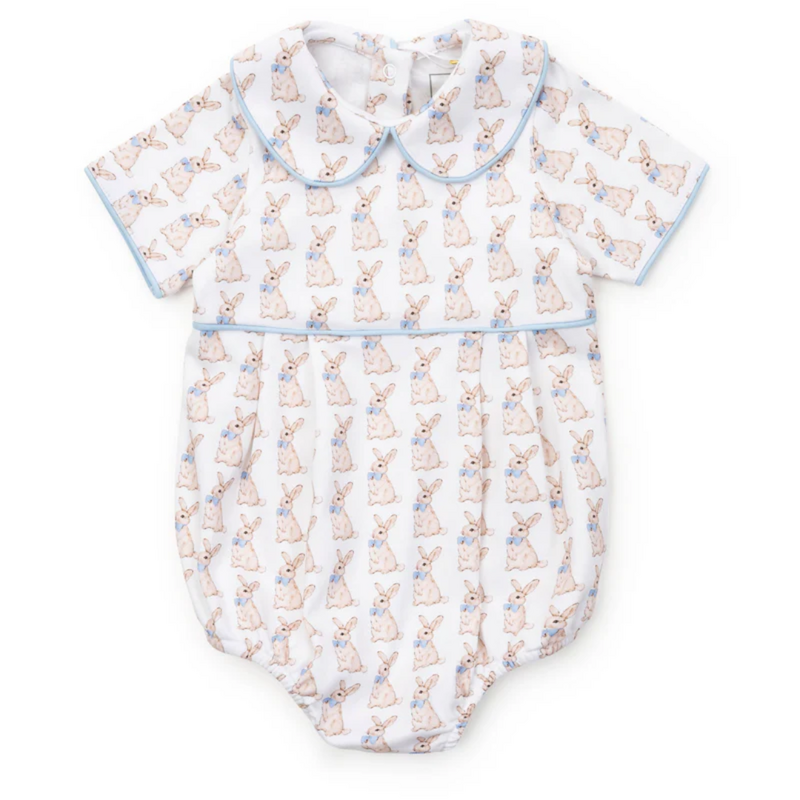 Lila + Hayes PALMER BOY'S BUBBLE-EASTER BUNNIES BLUE