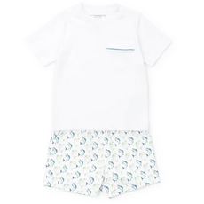 Lila + Hayes WALKER BOY'S SHORT SET-JUMPING TROUT