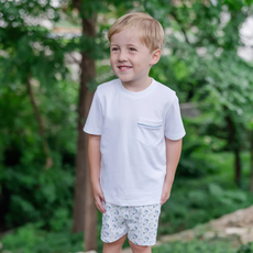 Lila + Hayes WALKER BOY'S SHORT SET-JUMPING TROUT