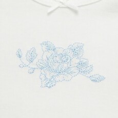 Little Me blue roses 3pk bodysuit