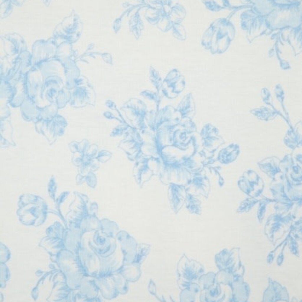 Little Me blue roses 3pk bodysuit