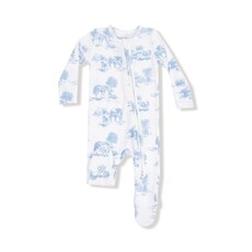 ANGEL DEAR Farm Toile - Blue - 2 Way Zipper Footie