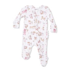 ANGEL DEAR 2 Way Ruffle Front Zipper Footie - Cowgirl Nursery