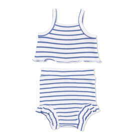 ANGEL DEAR Tank Top & High Waisted Short - Navy Stripe