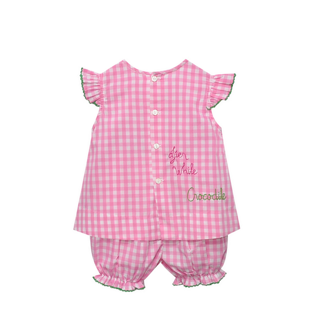 REMEMBER NGUYEN PINK REESE BLOOMER SET-SEE YA LATER ALLIGATOR