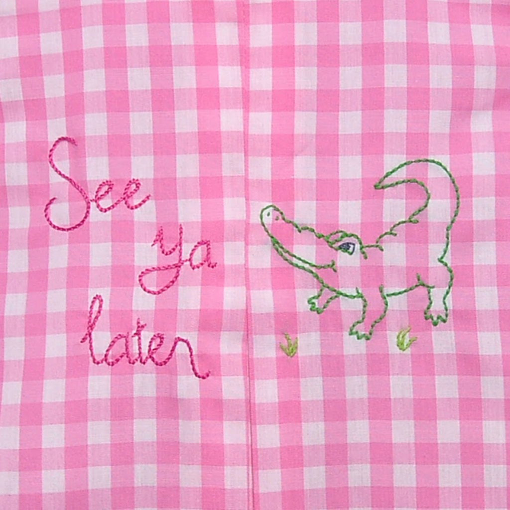 REMEMBER NGUYEN PINK REESE BLOOMER SET-SEE YA LATER ALLIGATOR