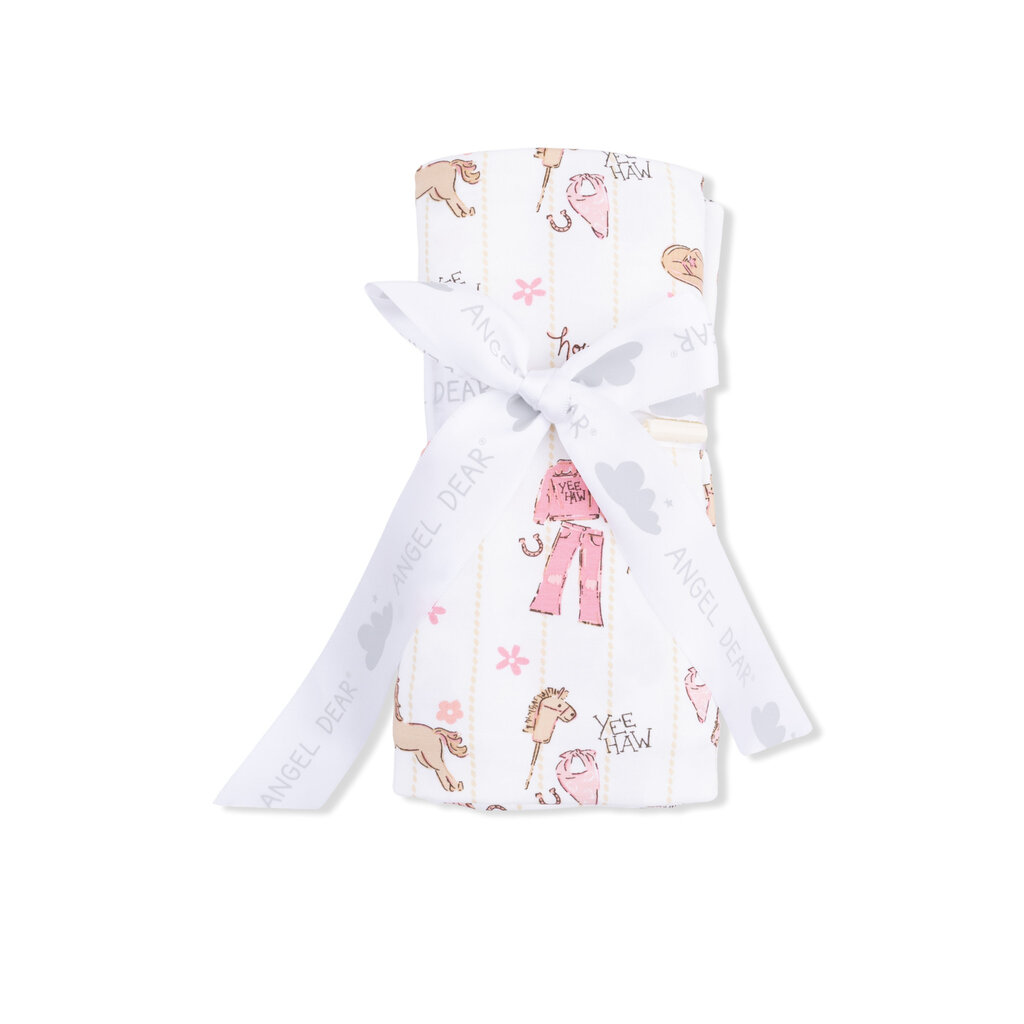 ANGEL DEAR Swaddle Blanket - Cowgirl Nursery