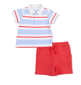 ANGEL DEAR Polo with Everyday Short - Preppy Rugby