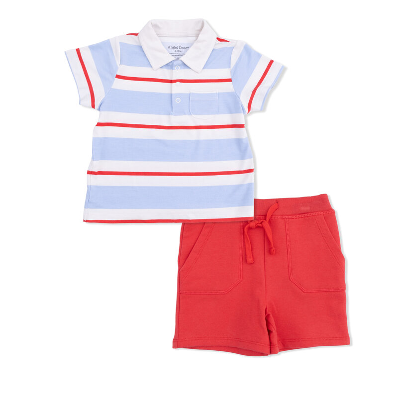 ANGEL DEAR Polo with Everyday Short - Preppy Rugby
