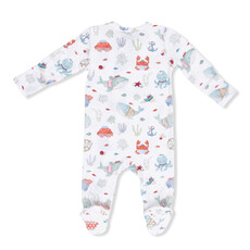 ANGEL DEAR 2 Way Zipper Footie - Sailor Sea Creatures