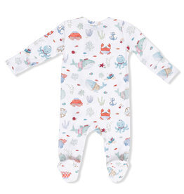 ANGEL DEAR 2 Way Zipper Footie - Sailor Sea Creatures