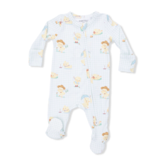 ANGEL DEAR 2 Way Zipper Footie - Vintage Spring Ducklings