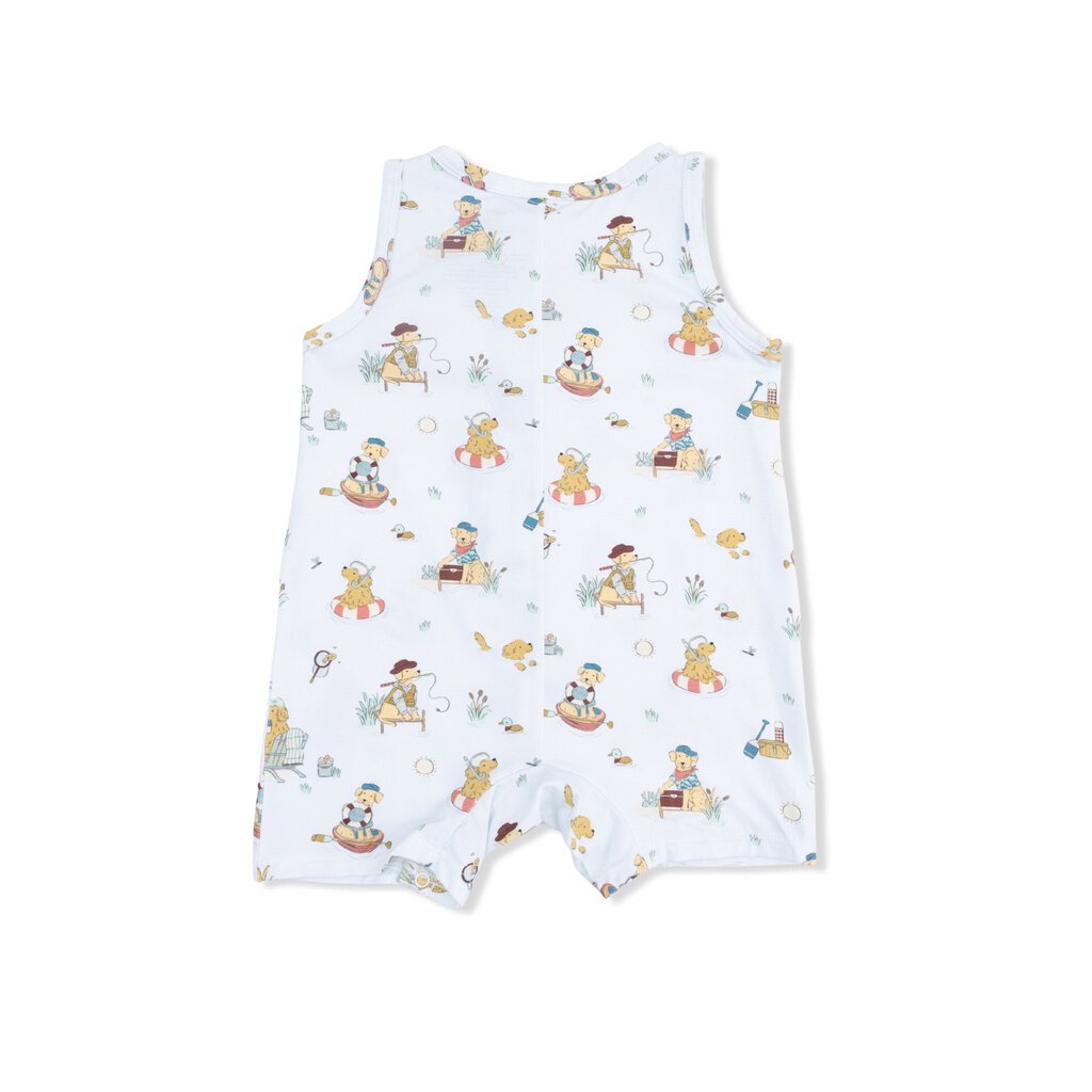 ANGEL DEAR Sleeveless Shortie Romper - Lake Buddy Dogs