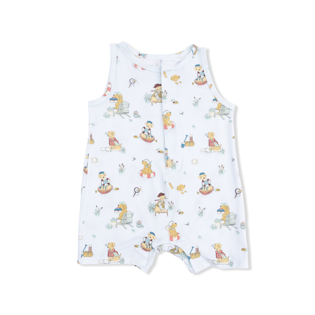 ANGEL DEAR Sleeveless Shortie Romper - Lake Buddy Dogs