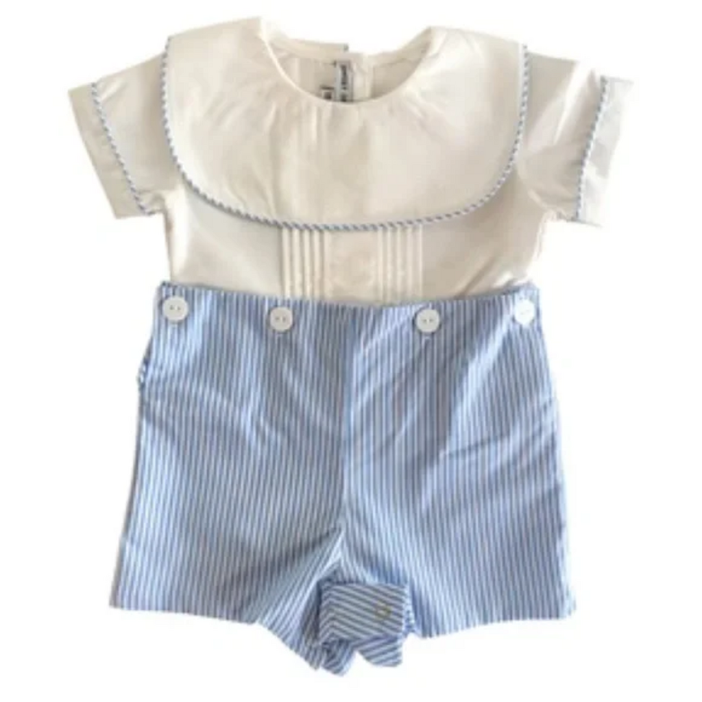 JACOB BLUE STRIPE BUTTON ON SUIT