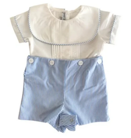 JACOB BLUE STRIPE BUTTON ON SUIT