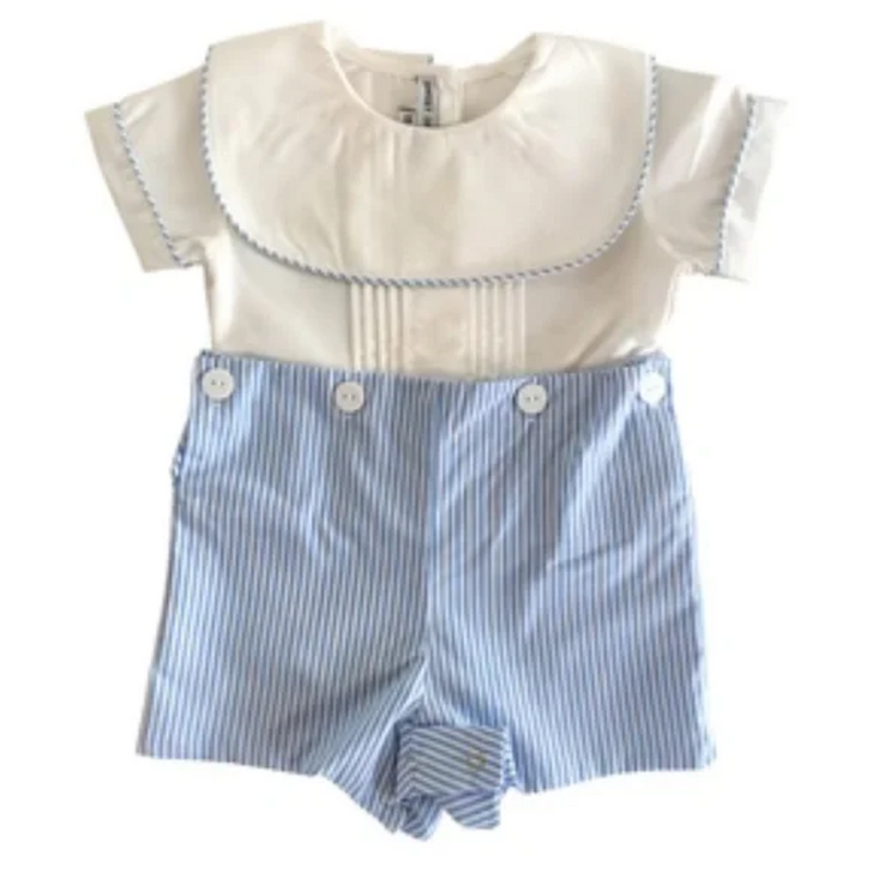 JACOB BLUE STRIPE BUTTON ON SUIT