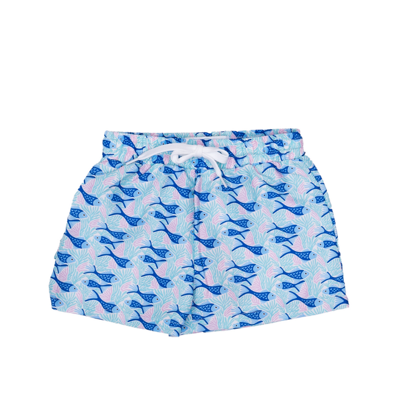 The Oaks Apparel Boy Trunks-Fishy Friends