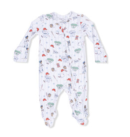 ANGEL DEAR 2 Way Zipper Footie - Home Run Baseball