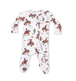 ANGEL DEAR 2 Way Zipper Footie - Buckaroo Western