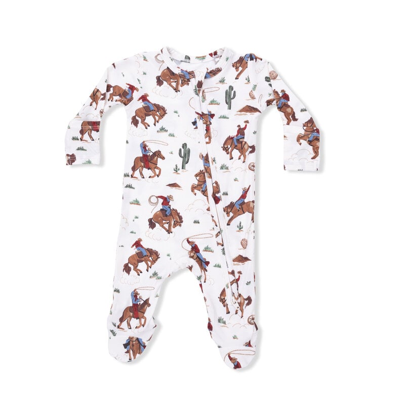 ANGEL DEAR 2 Way Zipper Footie - Buckaroo Western