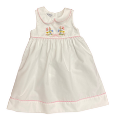 BOW, FLOWER, BUTTERFLIES EMB. DRESS