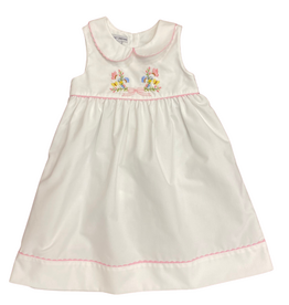 BOW, FLOWER, BUTTERFLIES EMB. DRESS