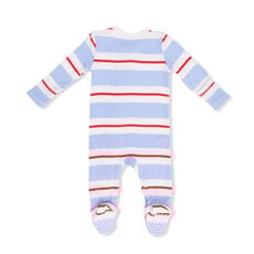 ANGEL DEAR 2 Way Zipper Footie - Preppy Rugby