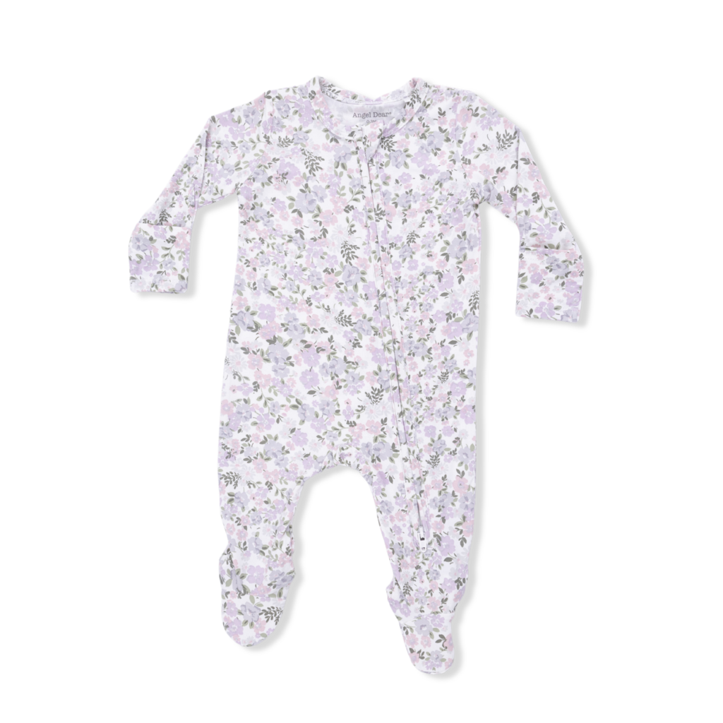 ANGEL DEAR 2 Way Zipper Footie - Shannon Floral