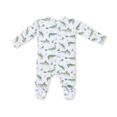 ANGEL DEAR 2 Way Zipper Footie - Crayon Alligators