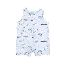 ANGEL DEAR Sleeveless Shortie Romper - Fishing