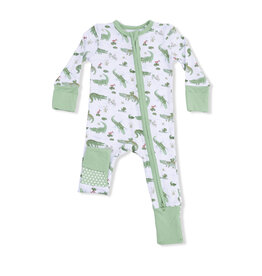 ANGEL DEAR Convertible Romper - Crayon Alligators