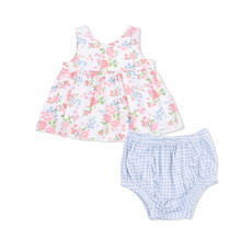 ANGEL DEAR infant Dress w/Bow and Bloomer - Cute Little Roses