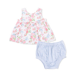 ANGEL DEAR infant Dress w/Bow and Bloomer - Cute Little Roses