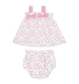 ANGEL DEAR Top with Bows & Rfl Leg Bloomer - Cameo Ballet Shoes