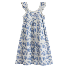 SUMMER LOVING CLARET DRESS- BLUE REVERIE